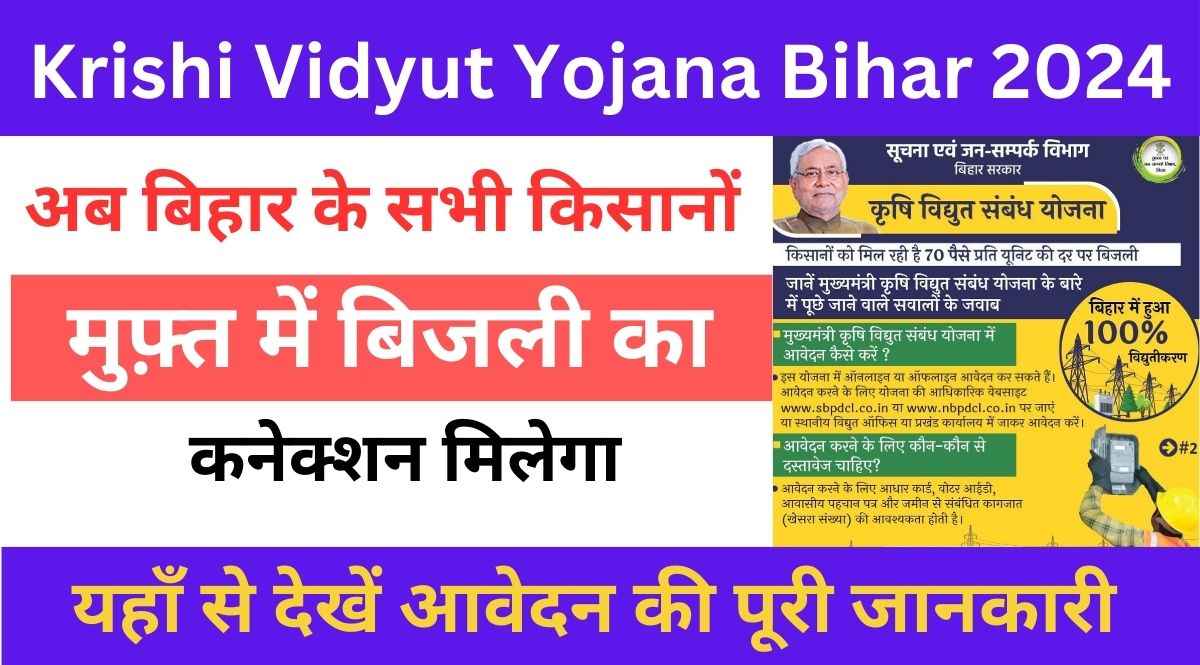 Mukhyamantri Krishi Vidyut Sambandh Yojana Bihar 2024 3